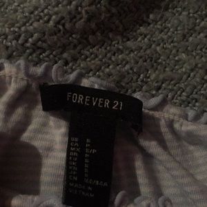 Forever 21 off the shoulder crop top